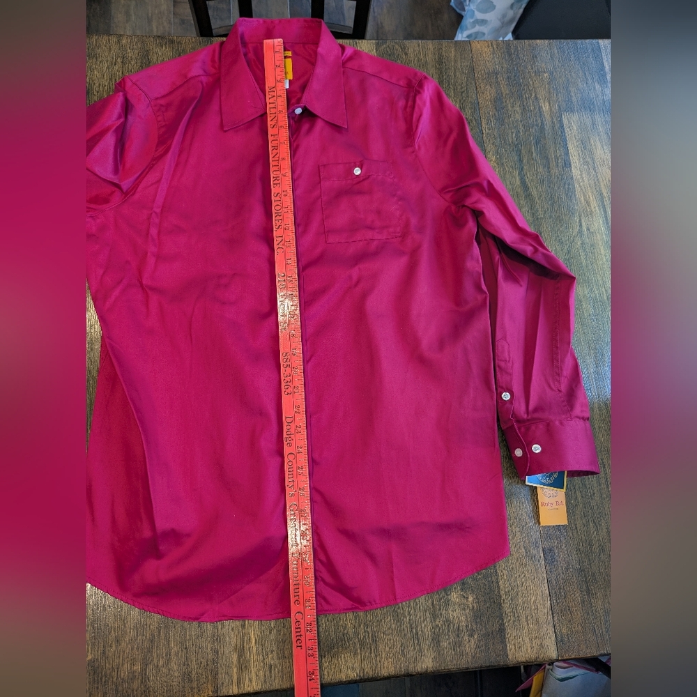 Ruby Rd. Vibrant Pink Blouse‎ - Picture 6 of 7